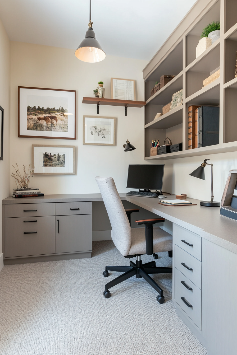 Functional and stylish small office