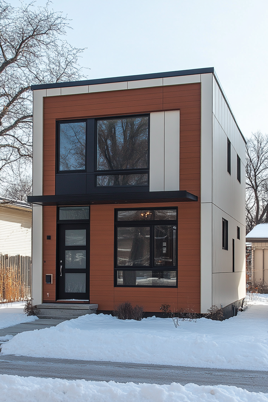 Sleek modular home with modern design