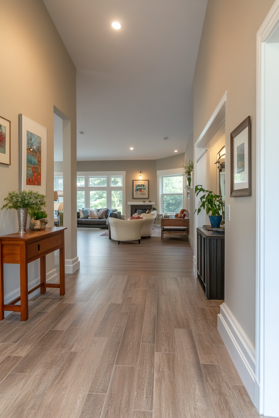 Interior with accessible features for aging in place