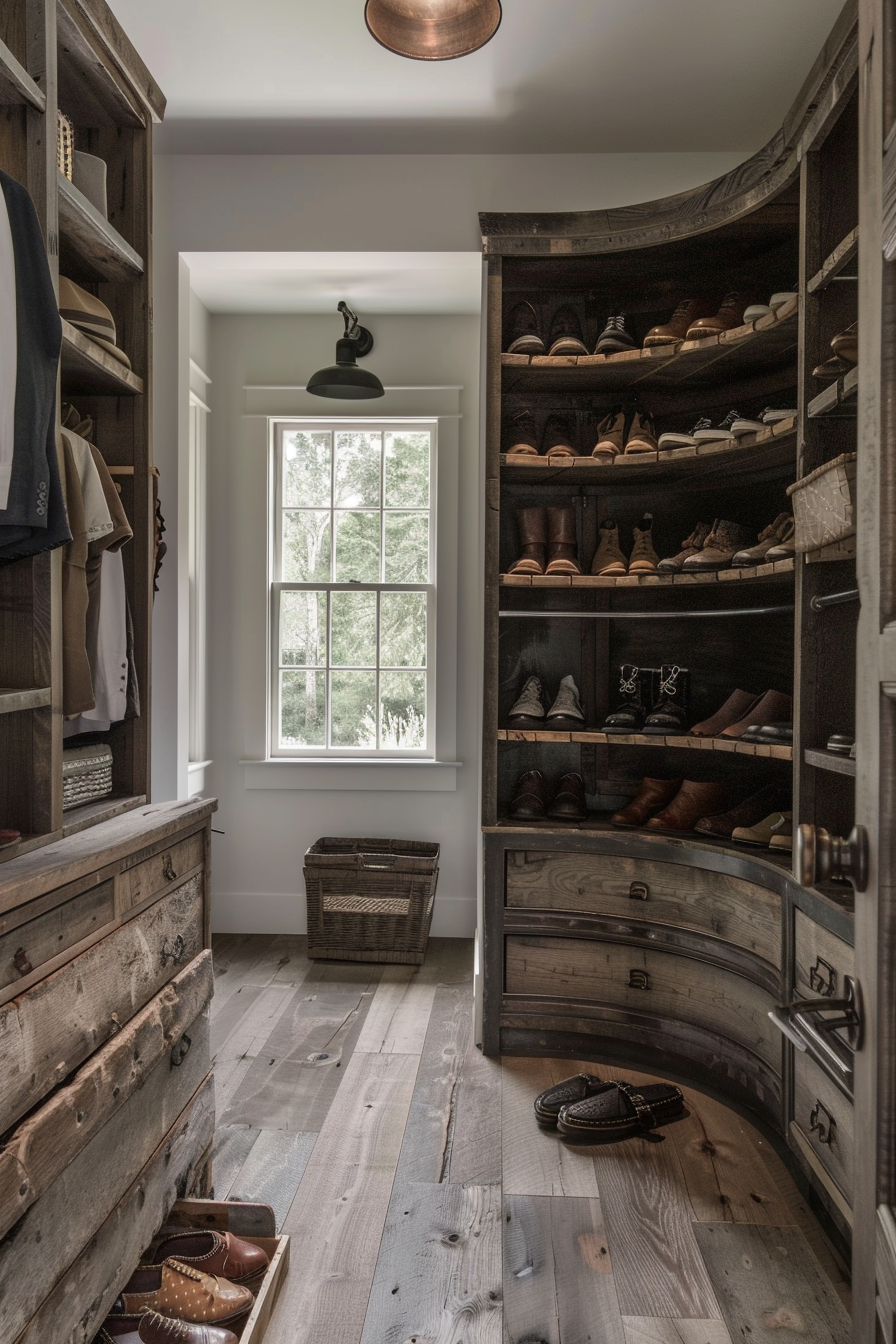 Rotating shoe carousel with adjustable tiers