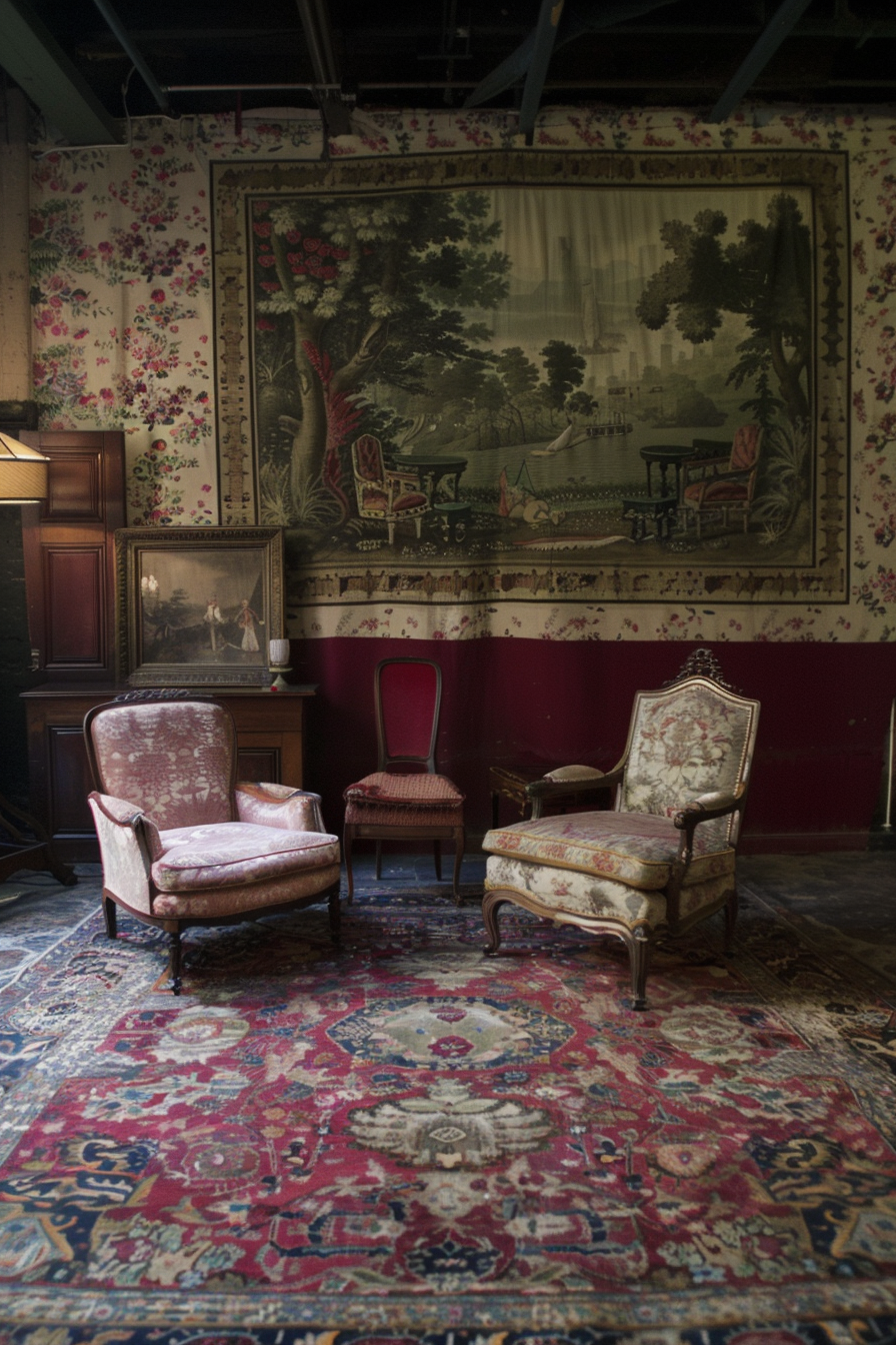 Upholstered furniture with velvet fabric