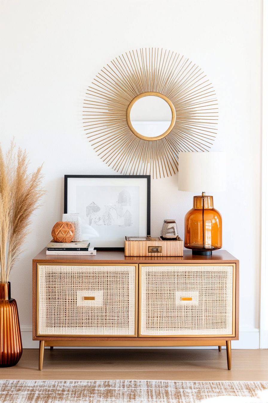 Art Deco-specific decor items with luxurious materials and metallic finishes