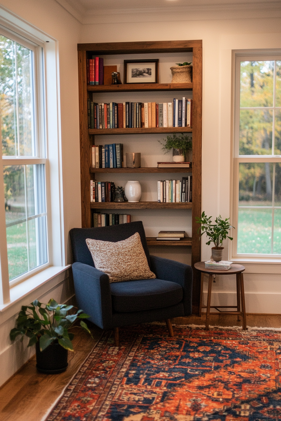 Small built-in shelves