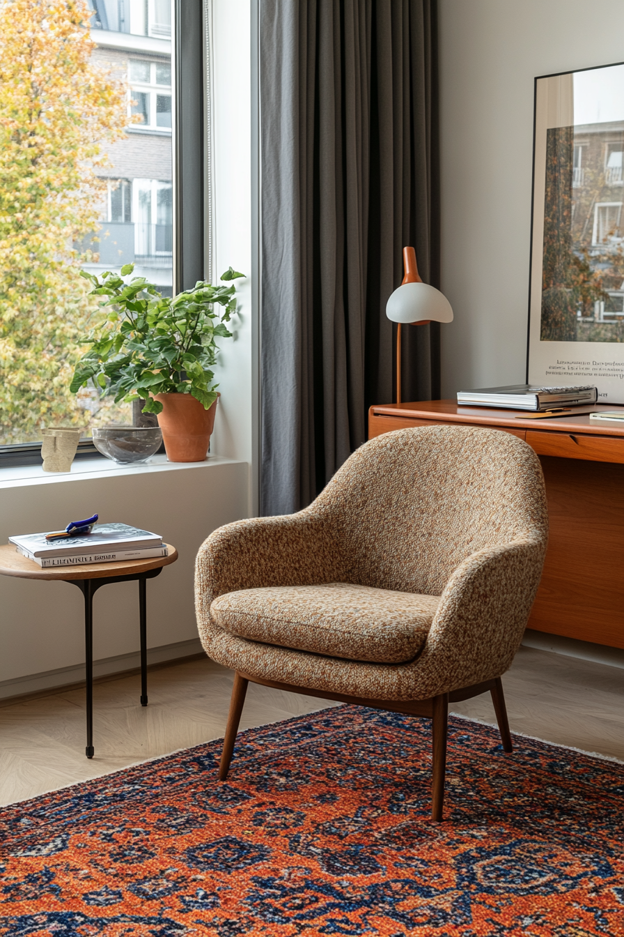 Quiet corner in a home office