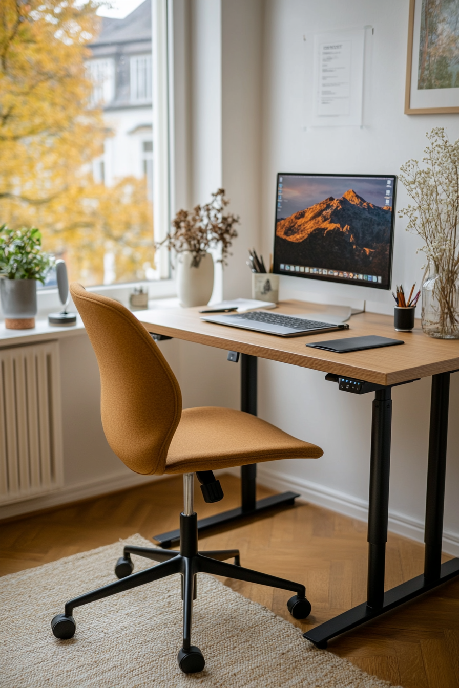Ergonomic home office setup