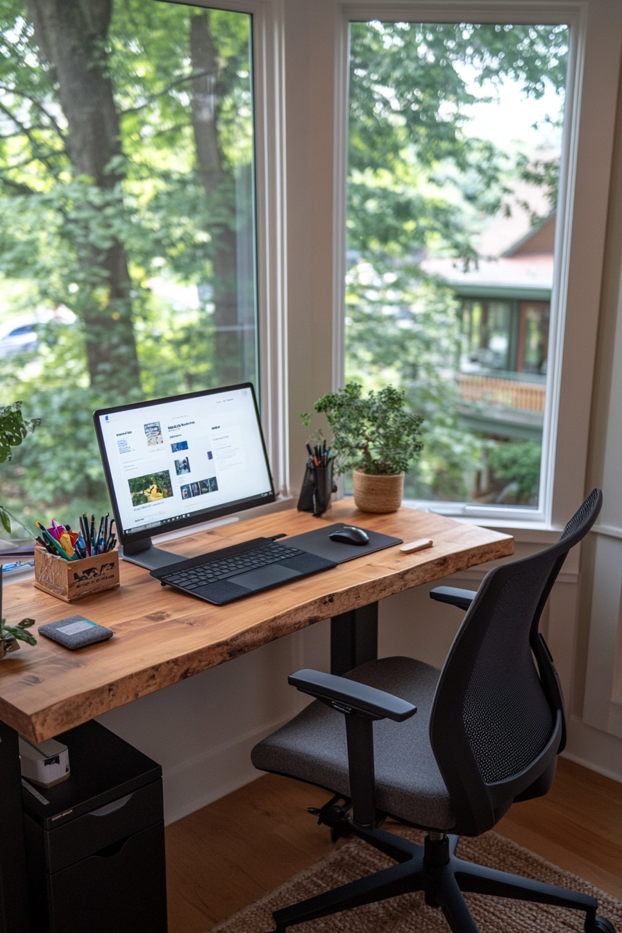 Ergonomic home office setup