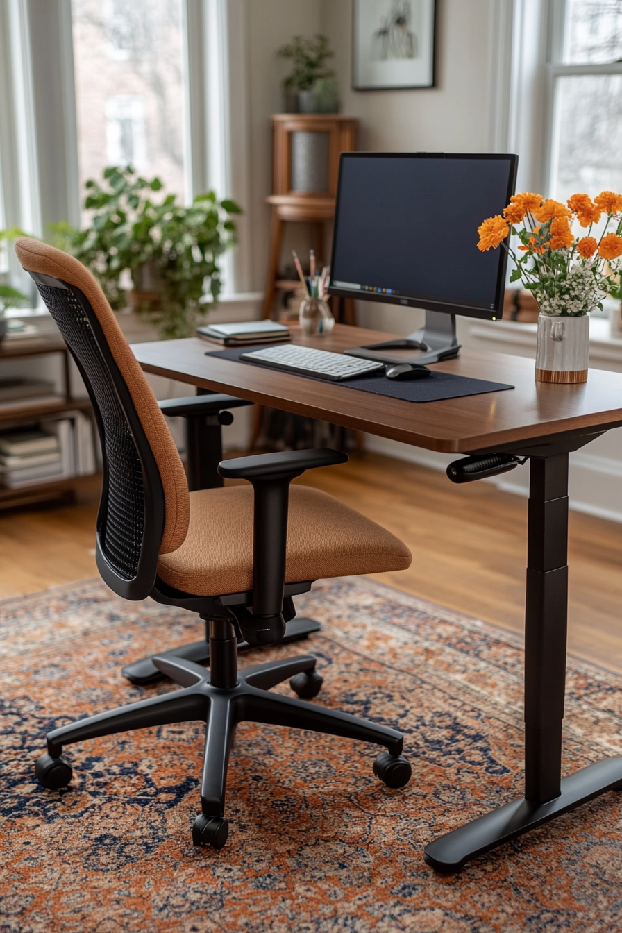 Ergonomic home office setup