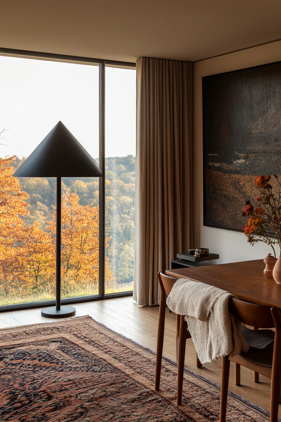 Simple living room with soft muted tones