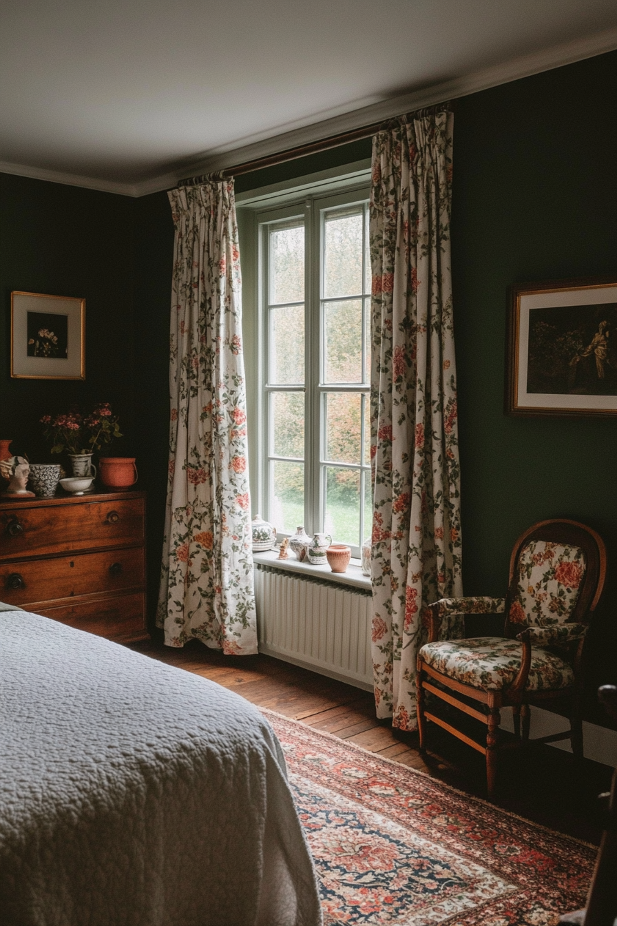 French country details with soft, muted hues