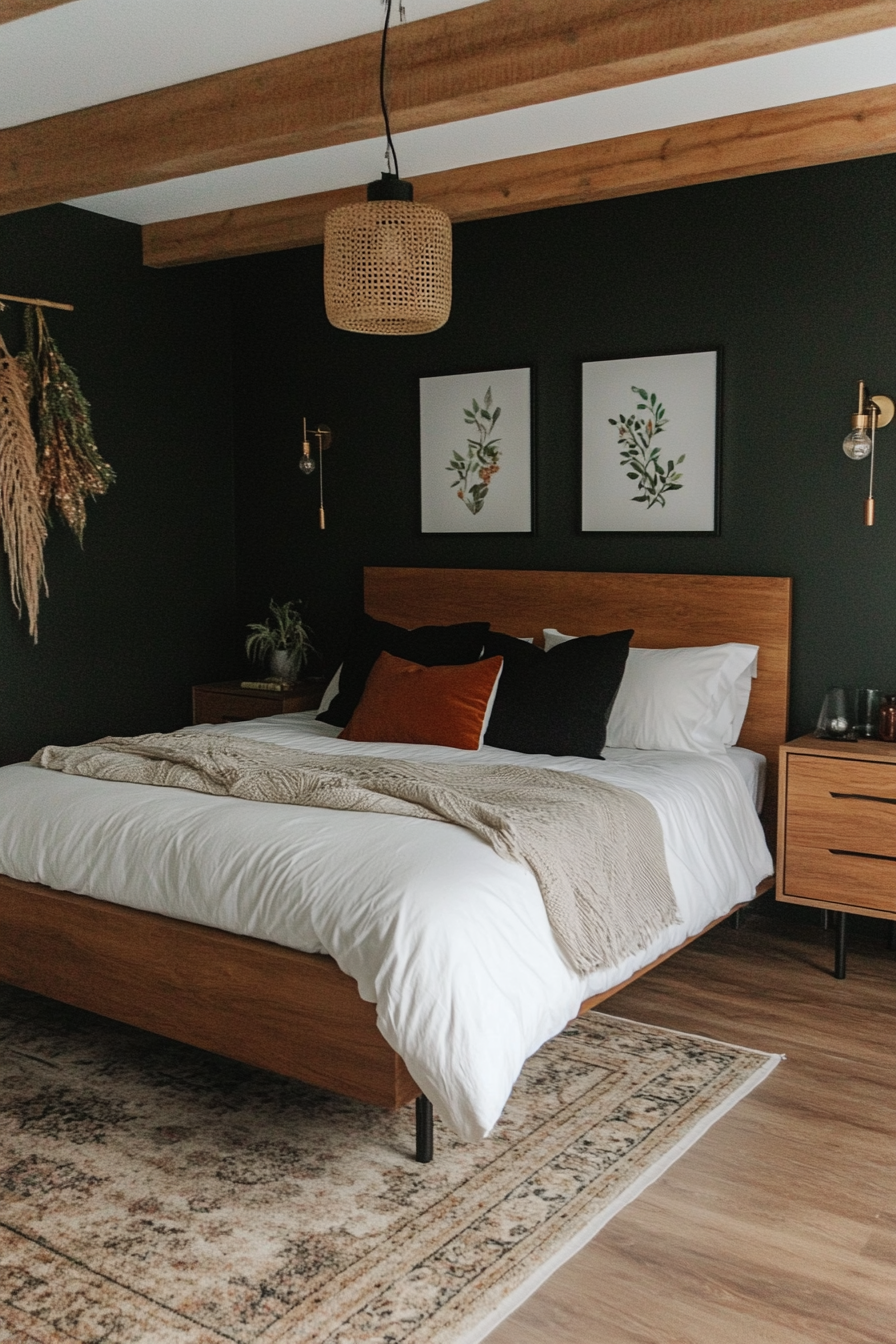 Modern furniture and lighting fixtures