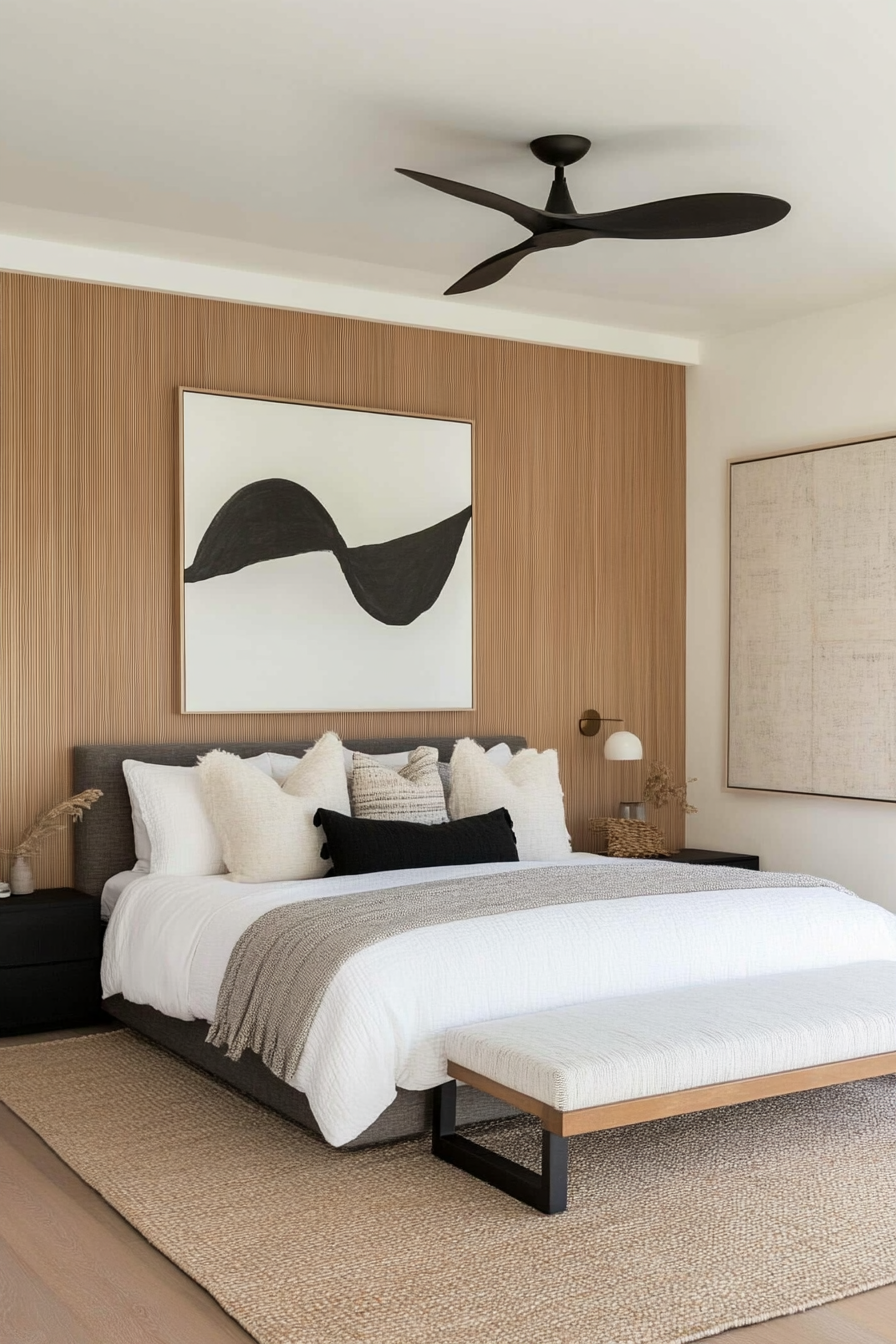 Neutral tones of gray, white, and black