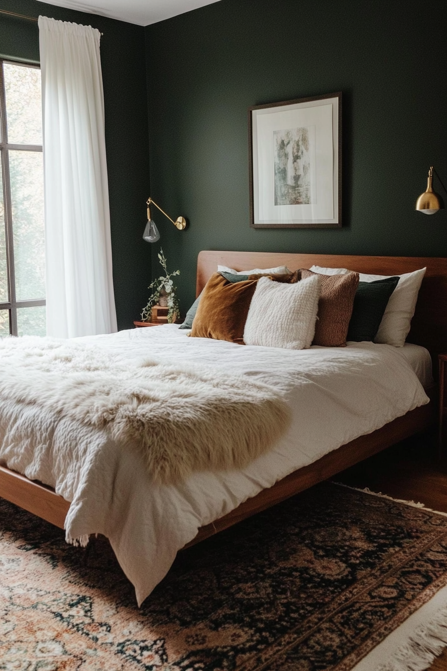 Moody tones add sophistication to your bedroom