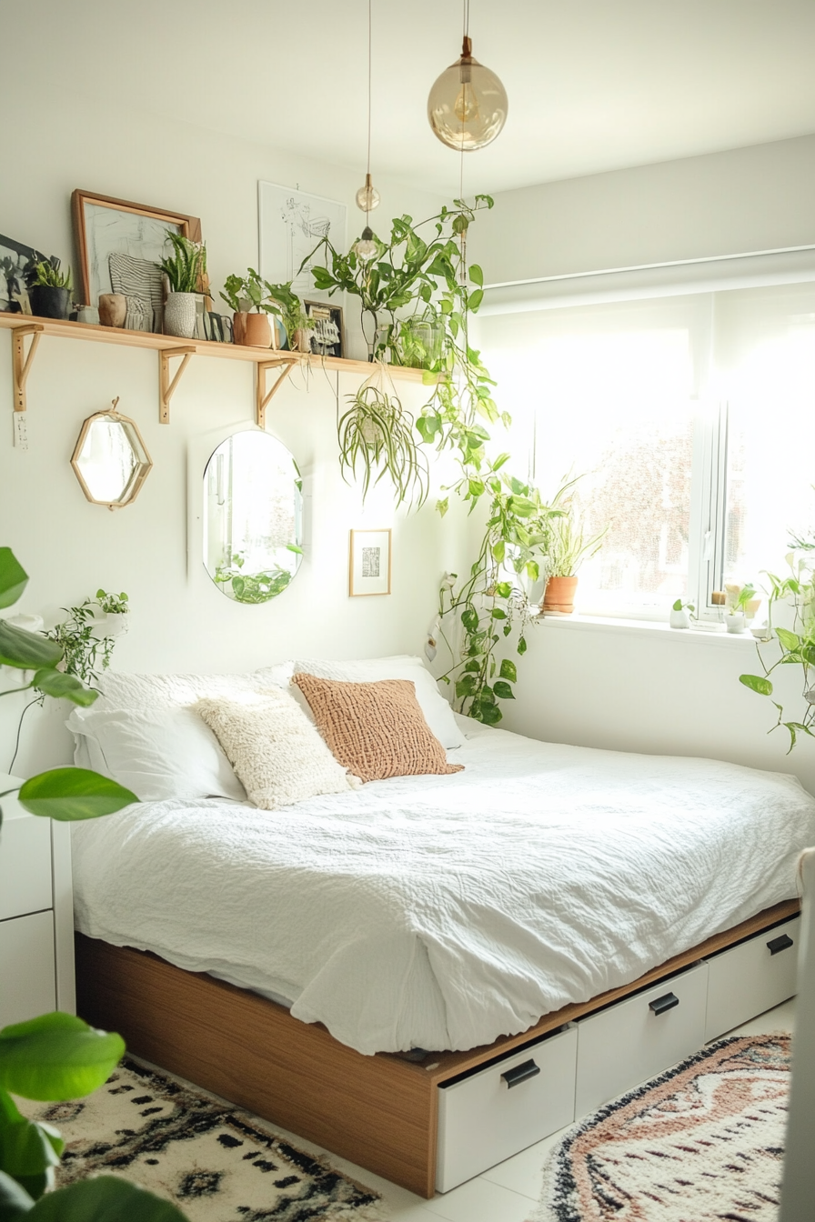Maximizing space in a small bedroom