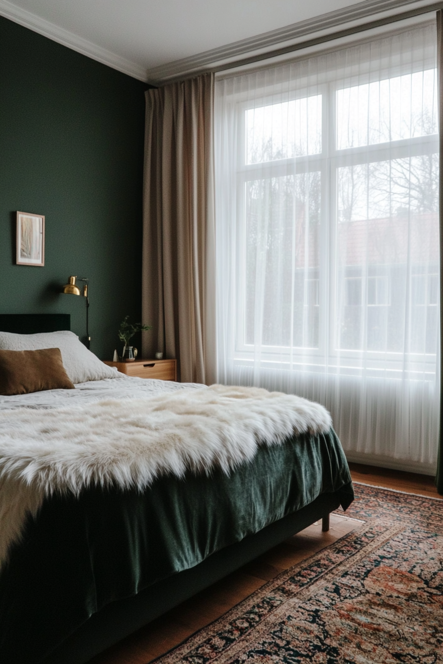 Moody tones add sophistication to your bedroom