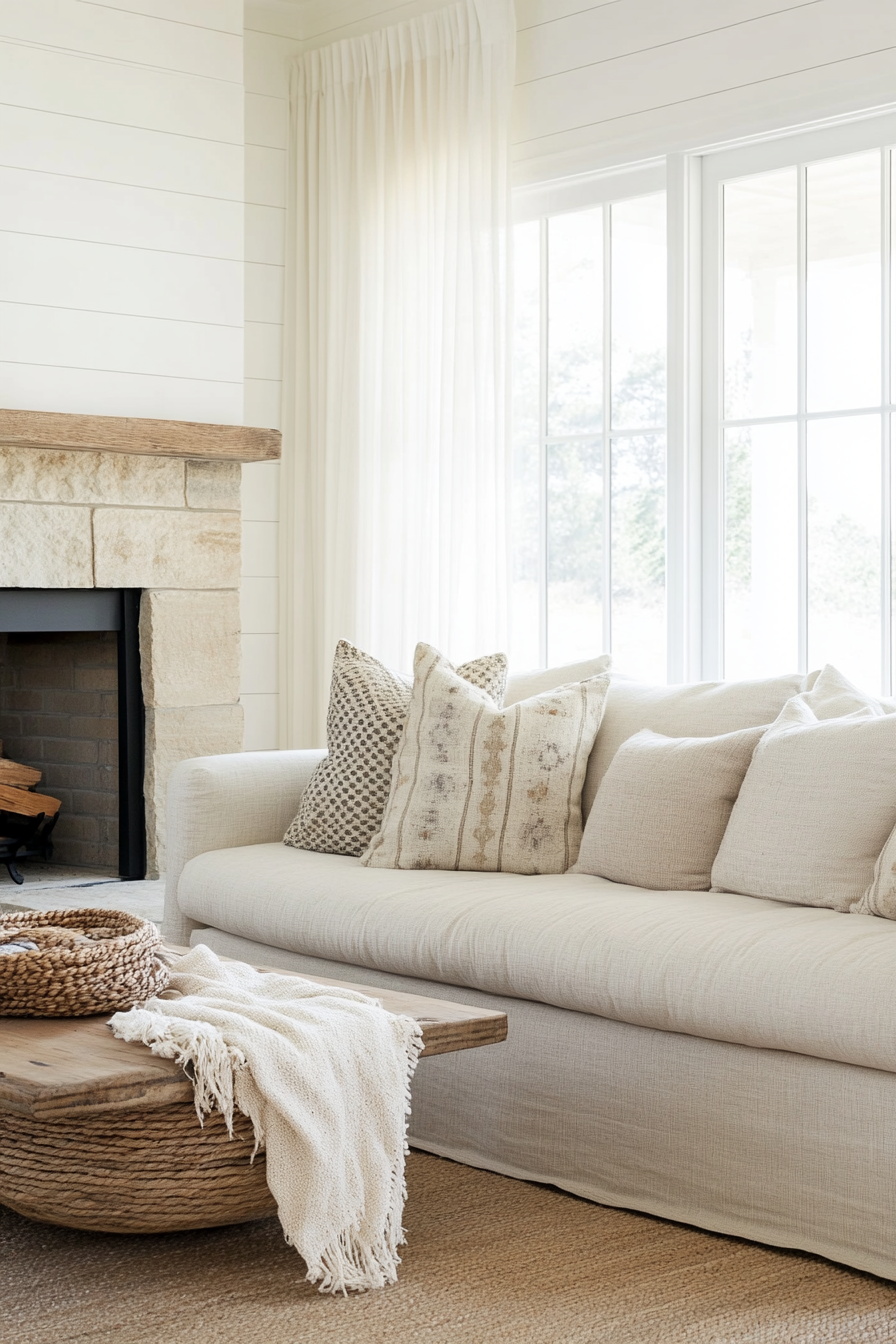 Slipcovered furniture for relaxed comfort