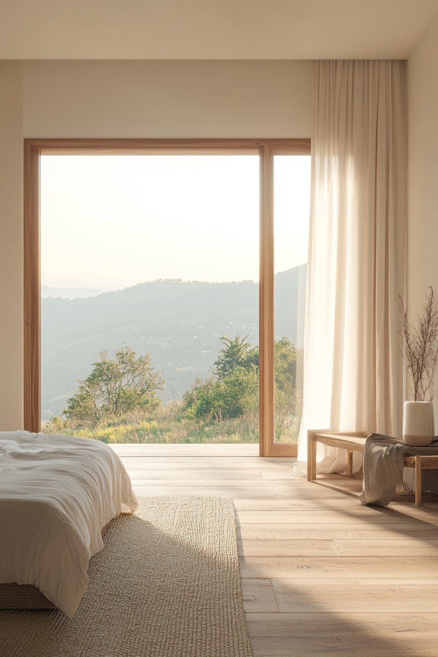Quality decor in a minimalist bedroom