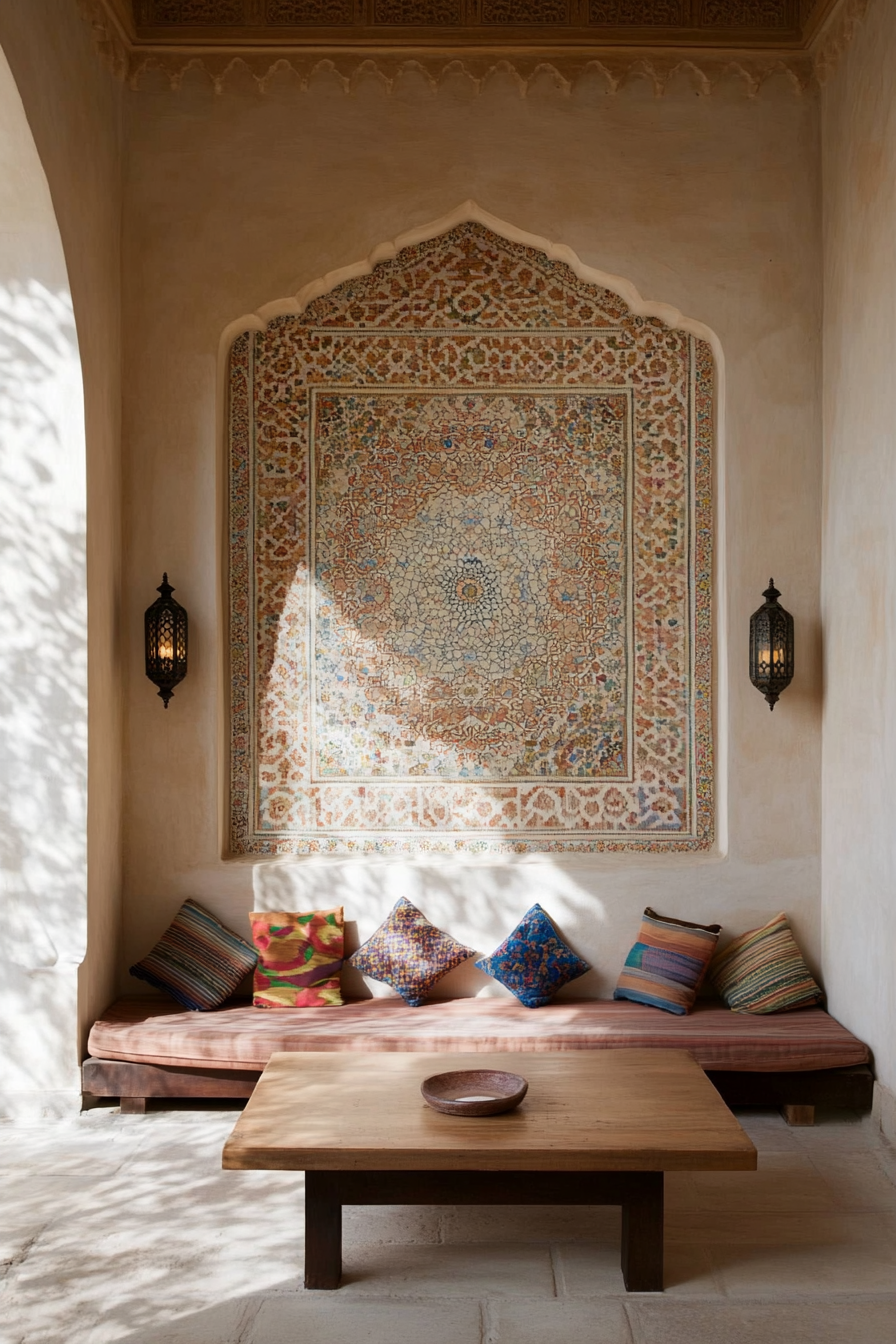 Ornate Moroccan tilework for walls