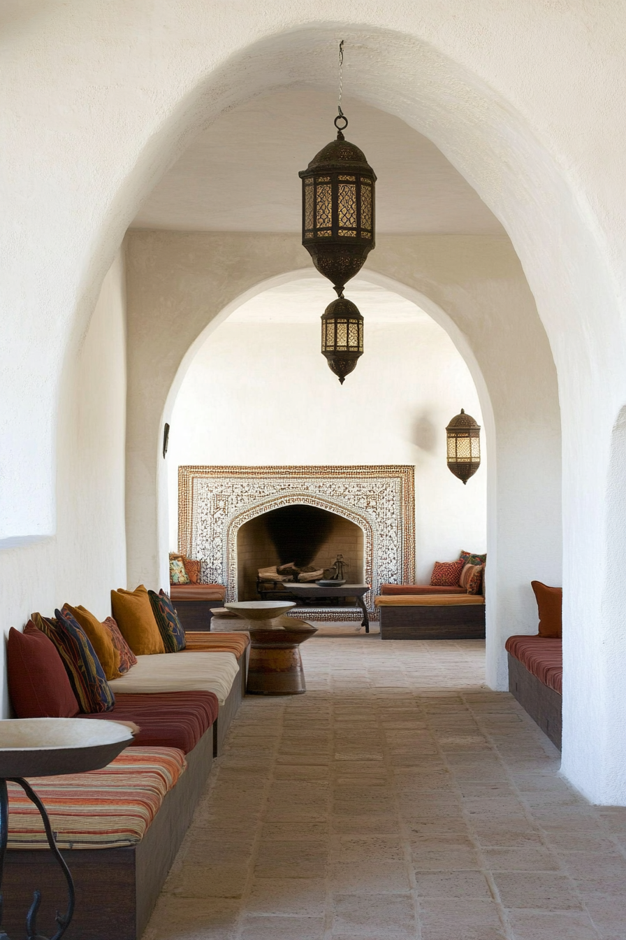Ornate Moroccan tilework for walls