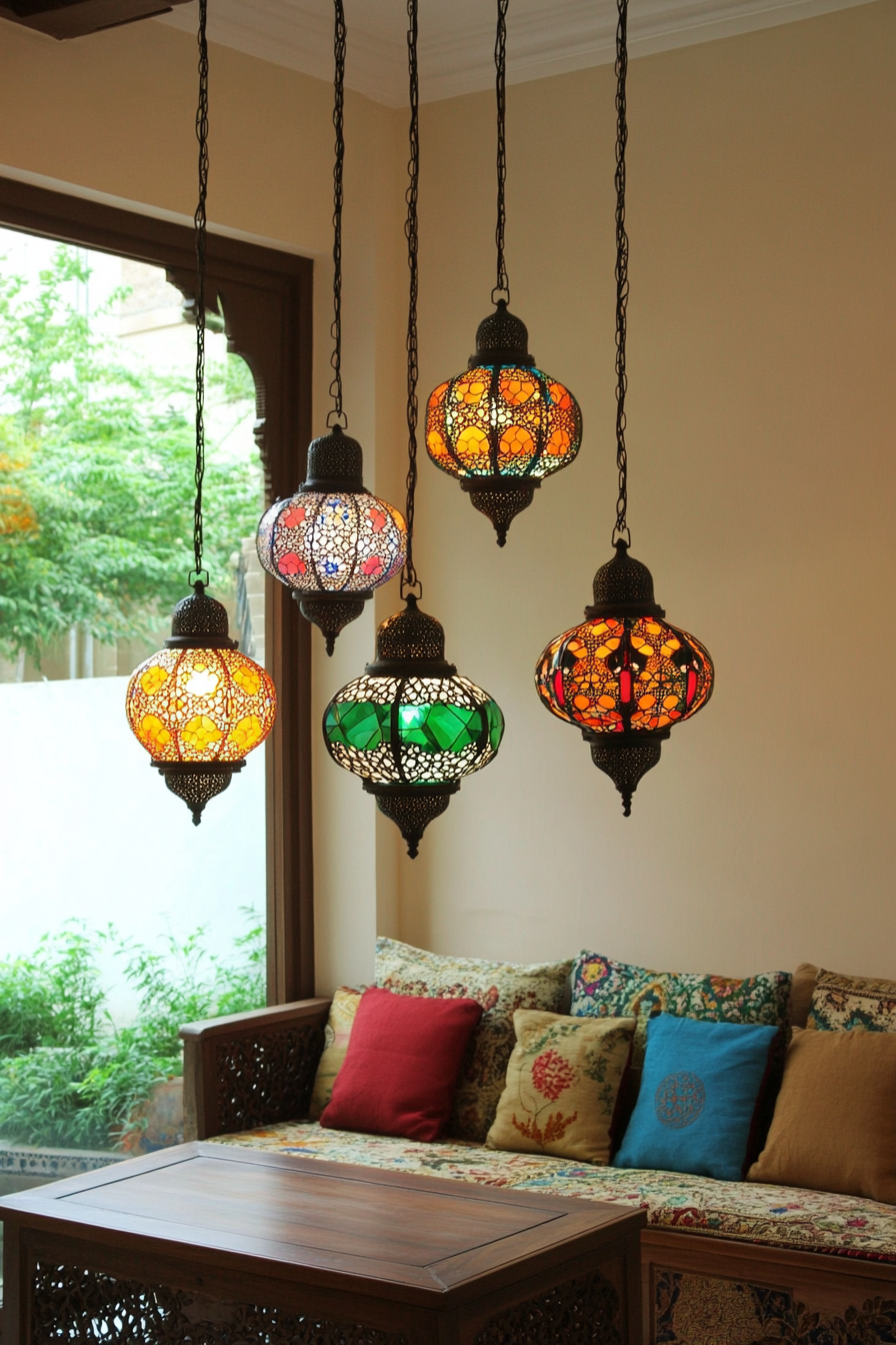 Moroccan lanterns for ambient lighting