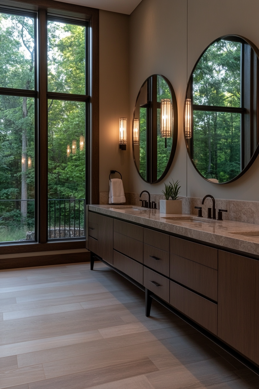 Mirrors in bathroom decor