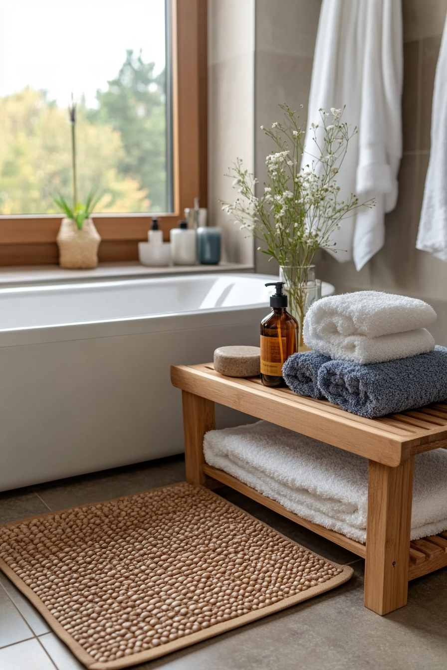 Spa-like atmosphere in bathroom