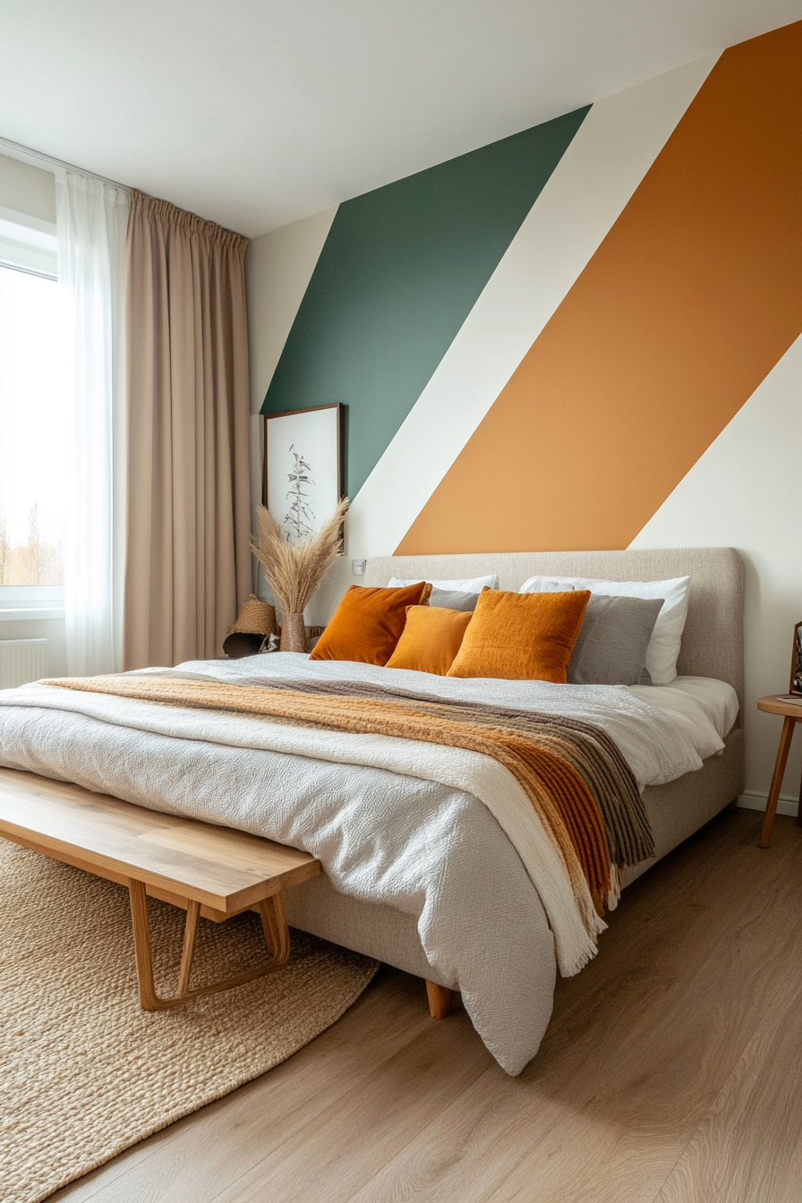 Geometric patterns with minimalist decor