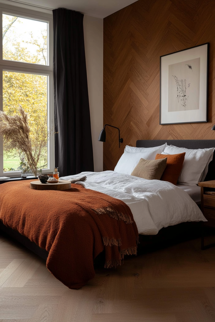 Chevron patterns with minimalist decor