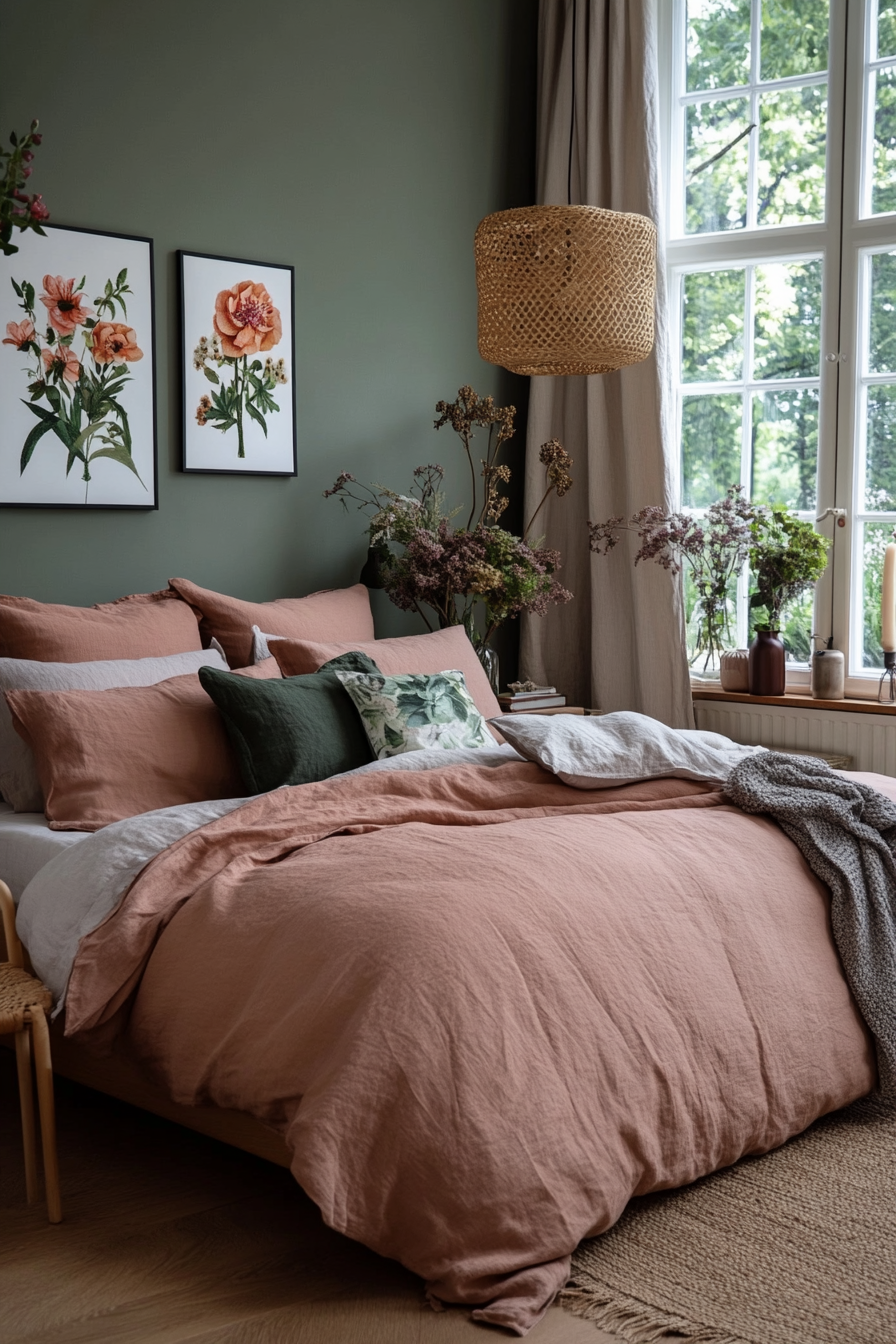 Light and airy feel with pastel colors