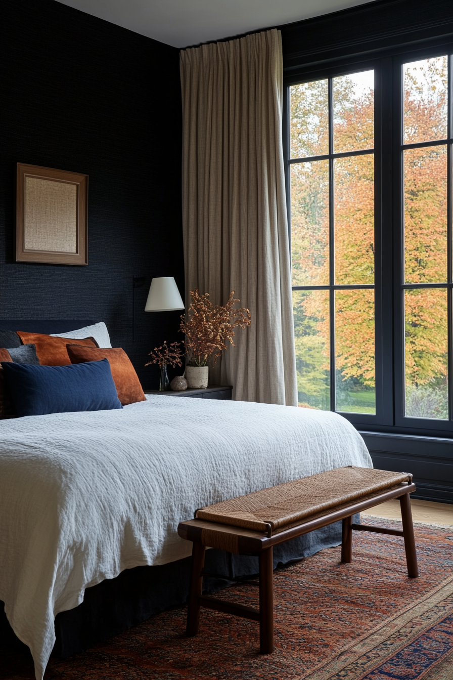 Rich and layered look with textured wallpaper