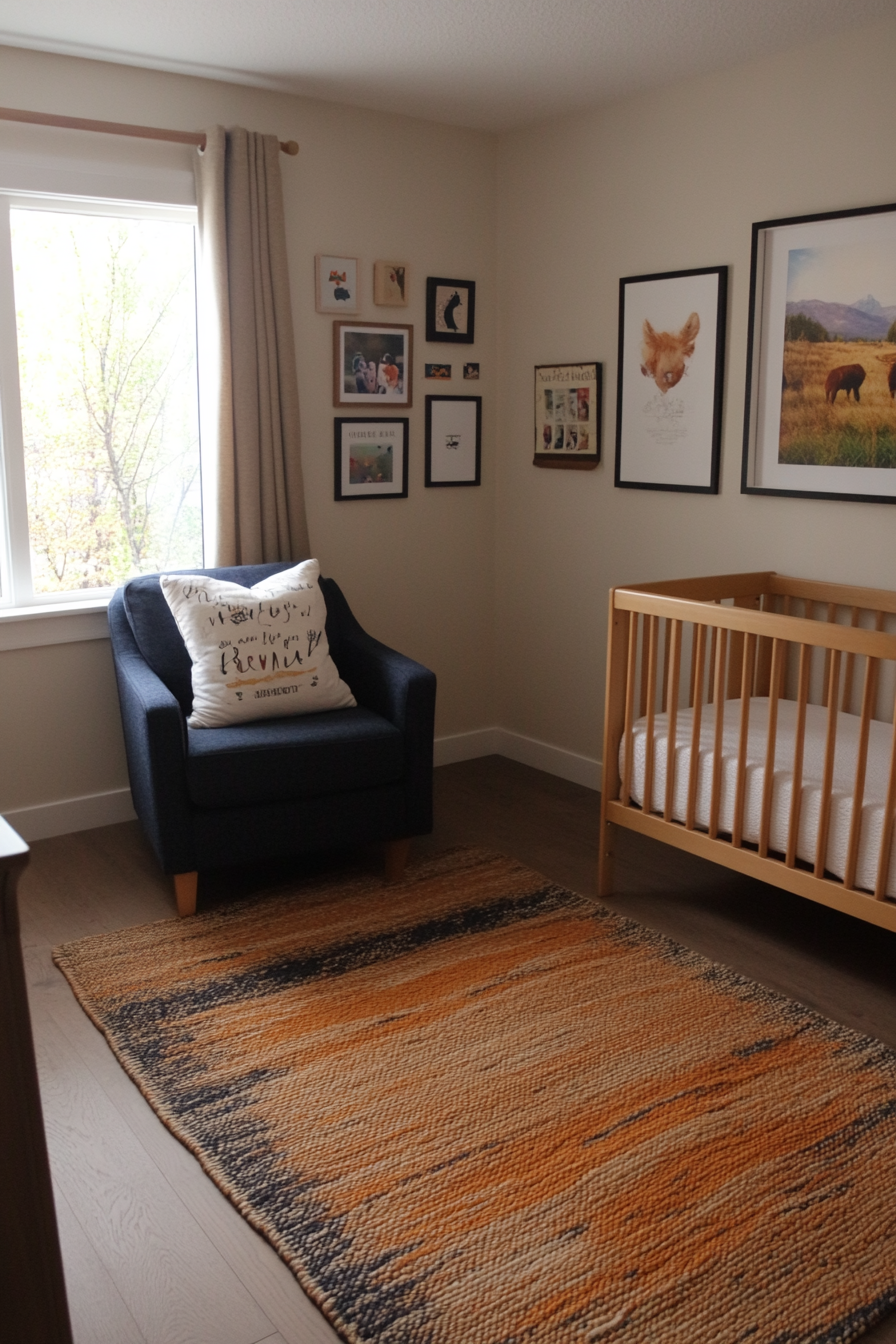 Nursery with personalized decor and keepsakes