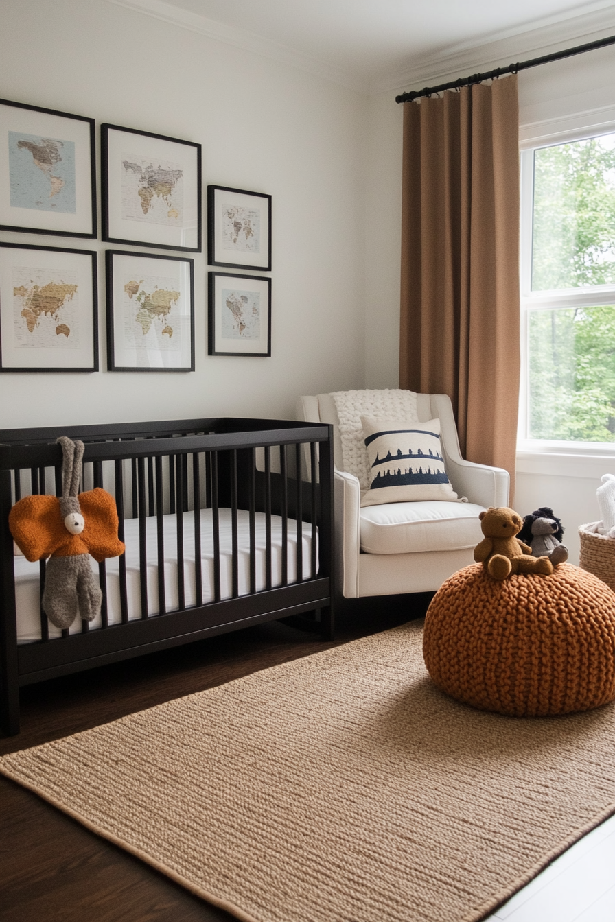 Personalized nursery with custom and handmade decor