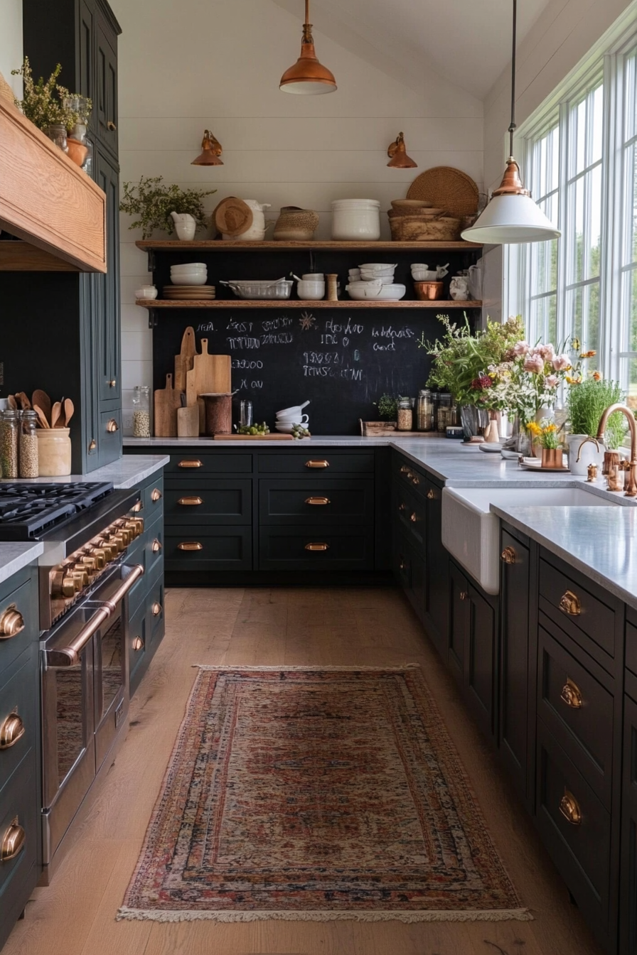 Chalkboard for a functional backsplash
