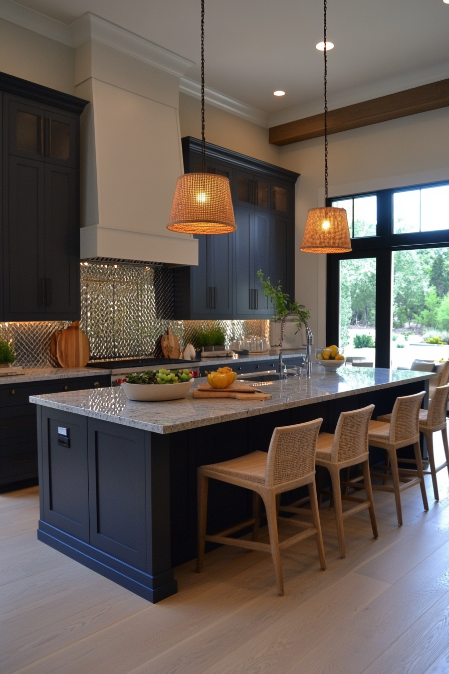 Mirrored tiles for a glamorous look