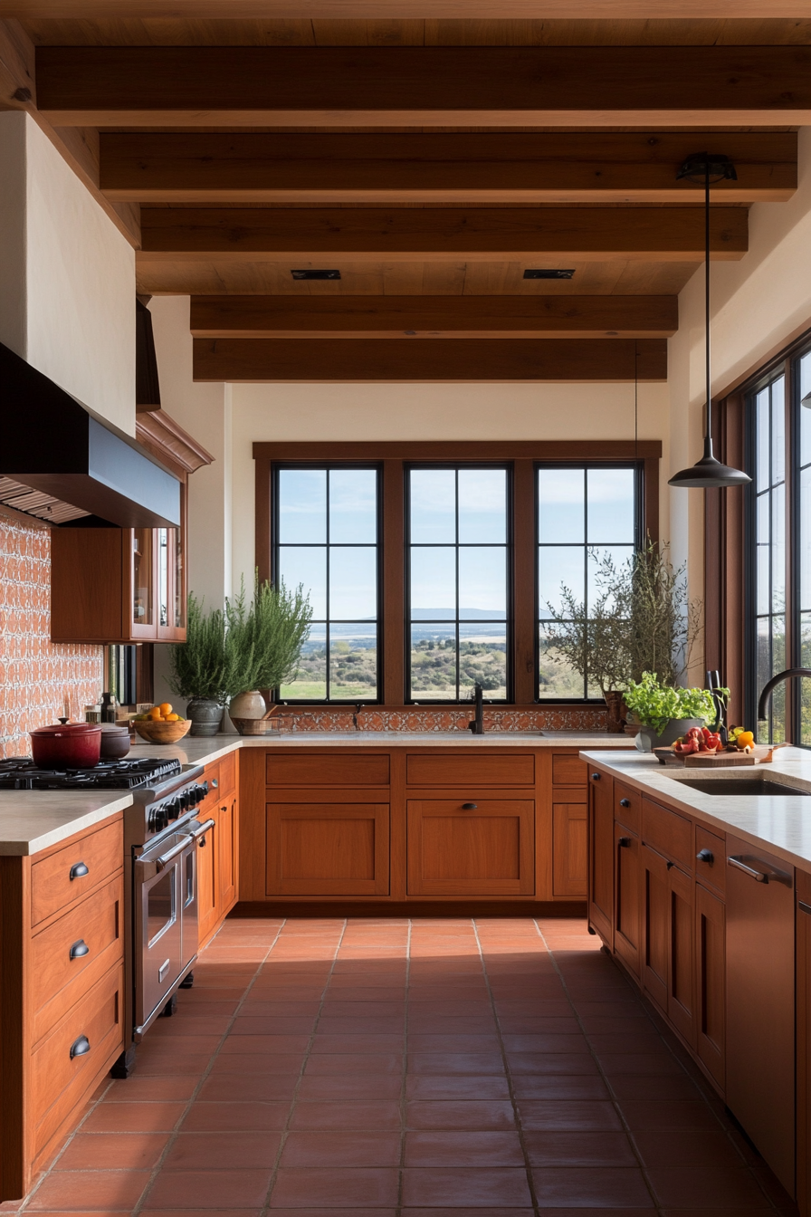 Terracotta for a warm and inviting look