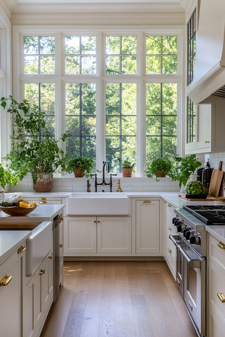 Subway tiles with white cabinets