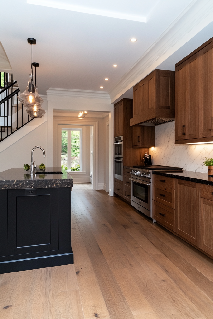 Natural stone with granite countertops