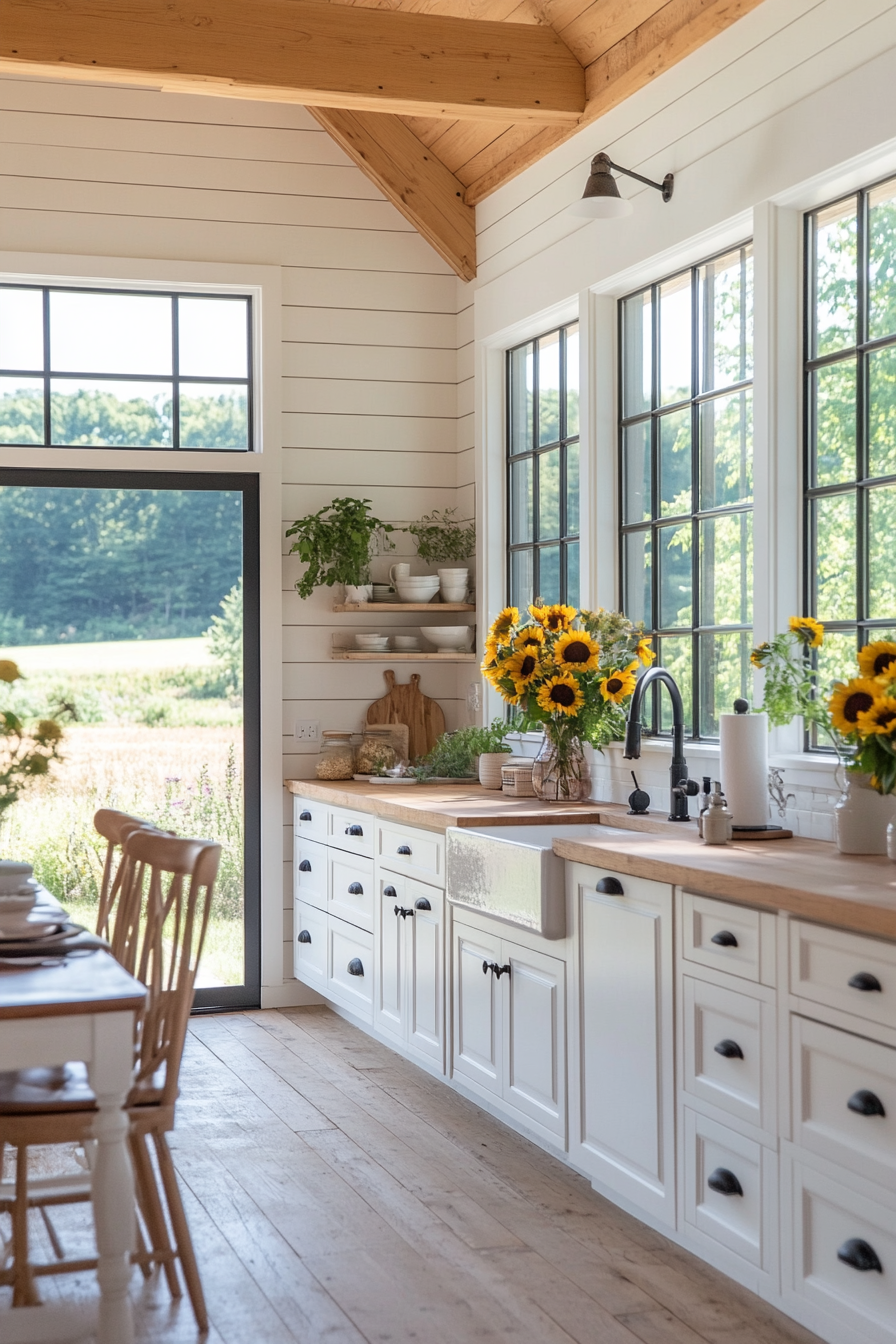 Shiplap for a farmhouse kitchen