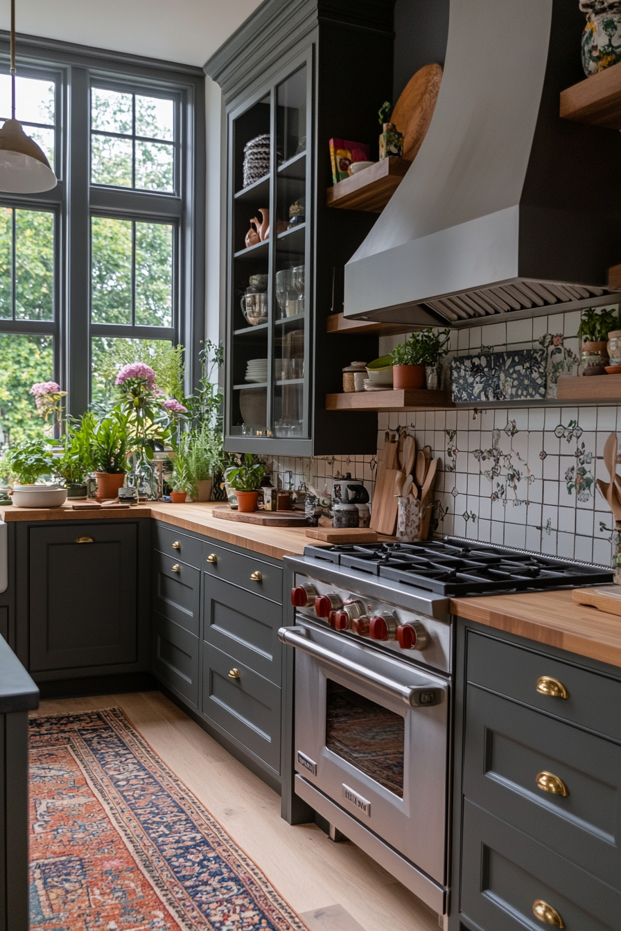Peel-and-stick tiles for a budget-friendly backsplash