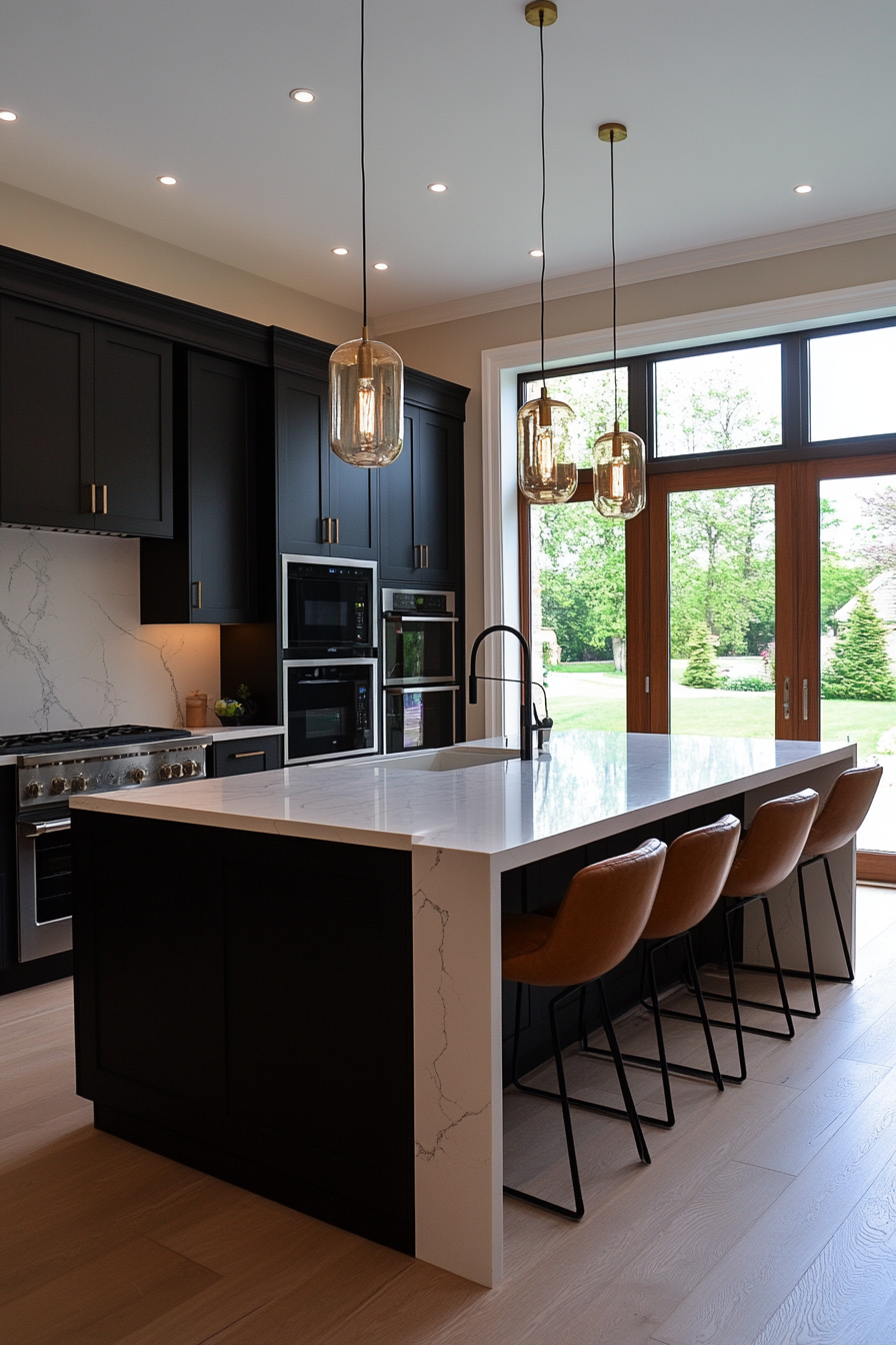 Peel-and-stick tiles for a budget-friendly backsplash