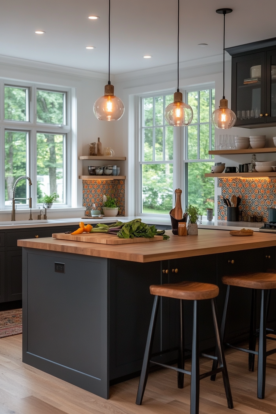 Hexagon tiles for a contemporary look