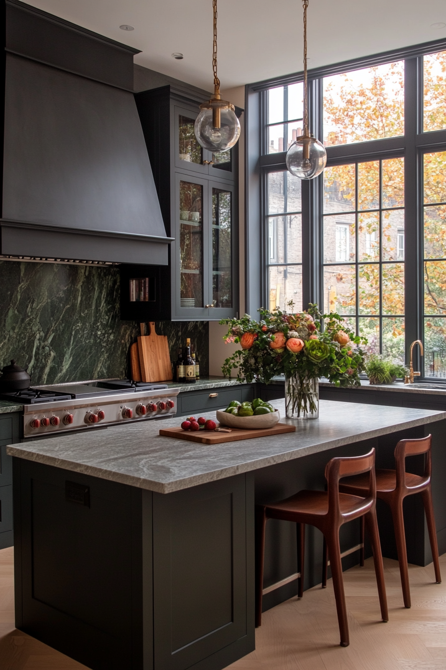 Marble backsplash for an elegant touch