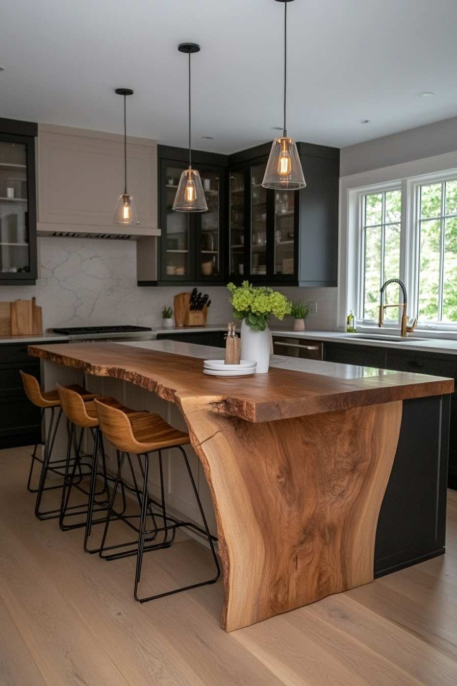 Reclaimed wood and metal cabinets