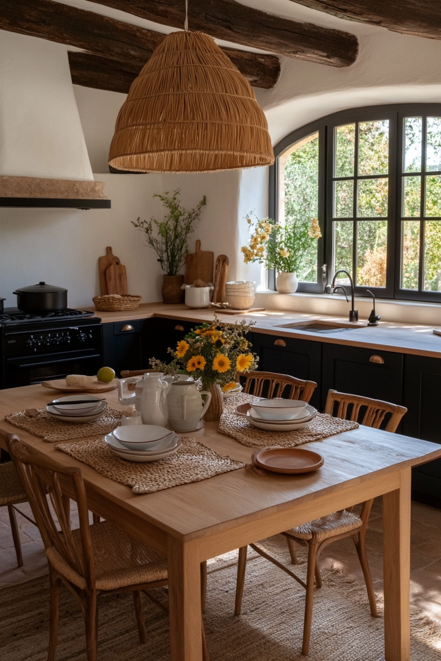 Handcrafted ceramic dishware in a kitchen