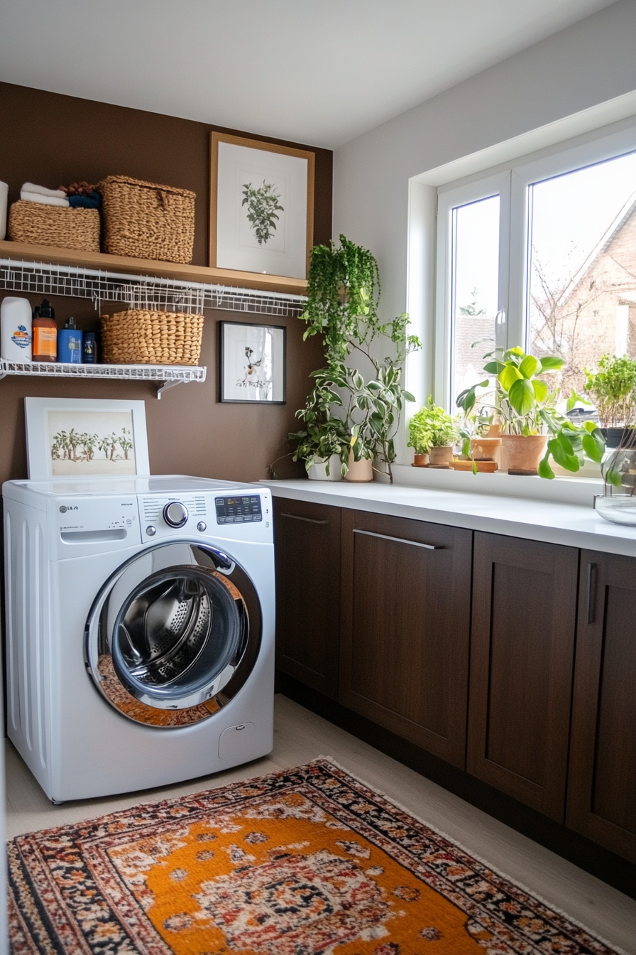 Creative shelving ideas for small laundry rooms