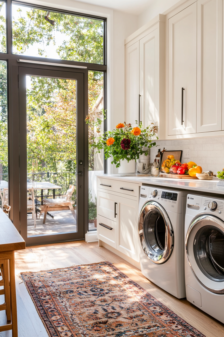 Space-saving solutions for small apartment laundry rooms