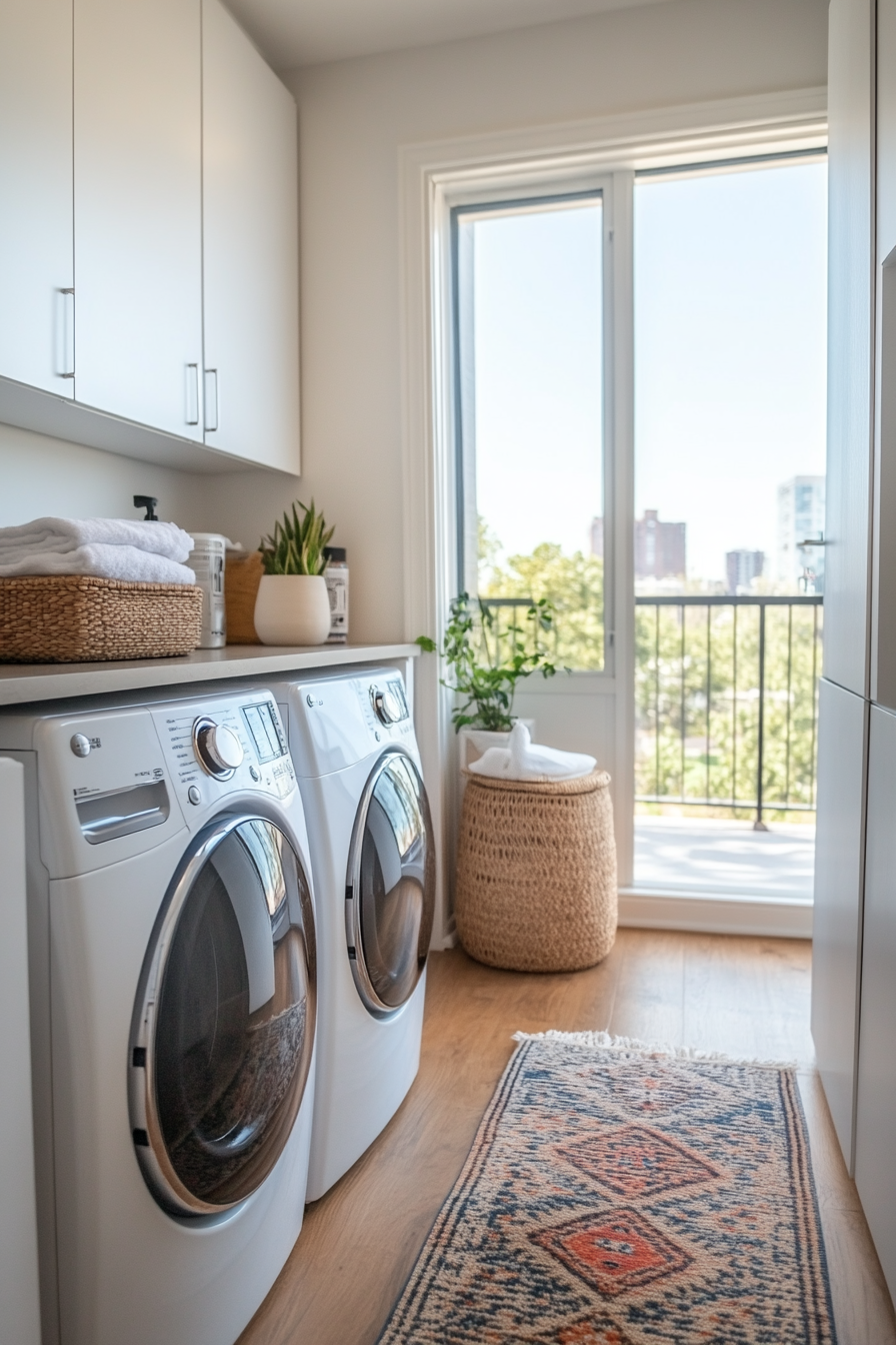 Space-saving solutions for small apartment laundry rooms