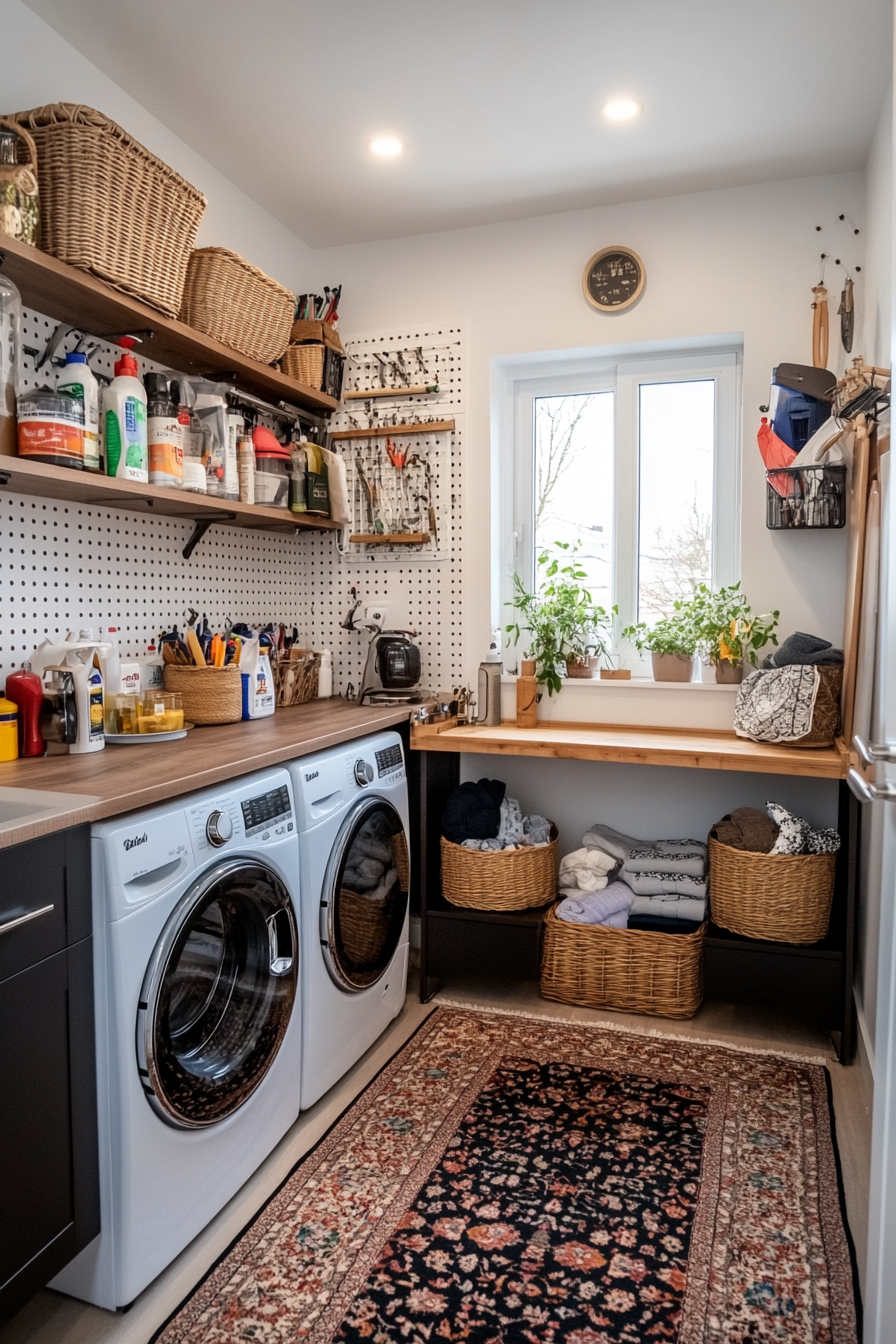 Clever organization tricks for small laundry rooms