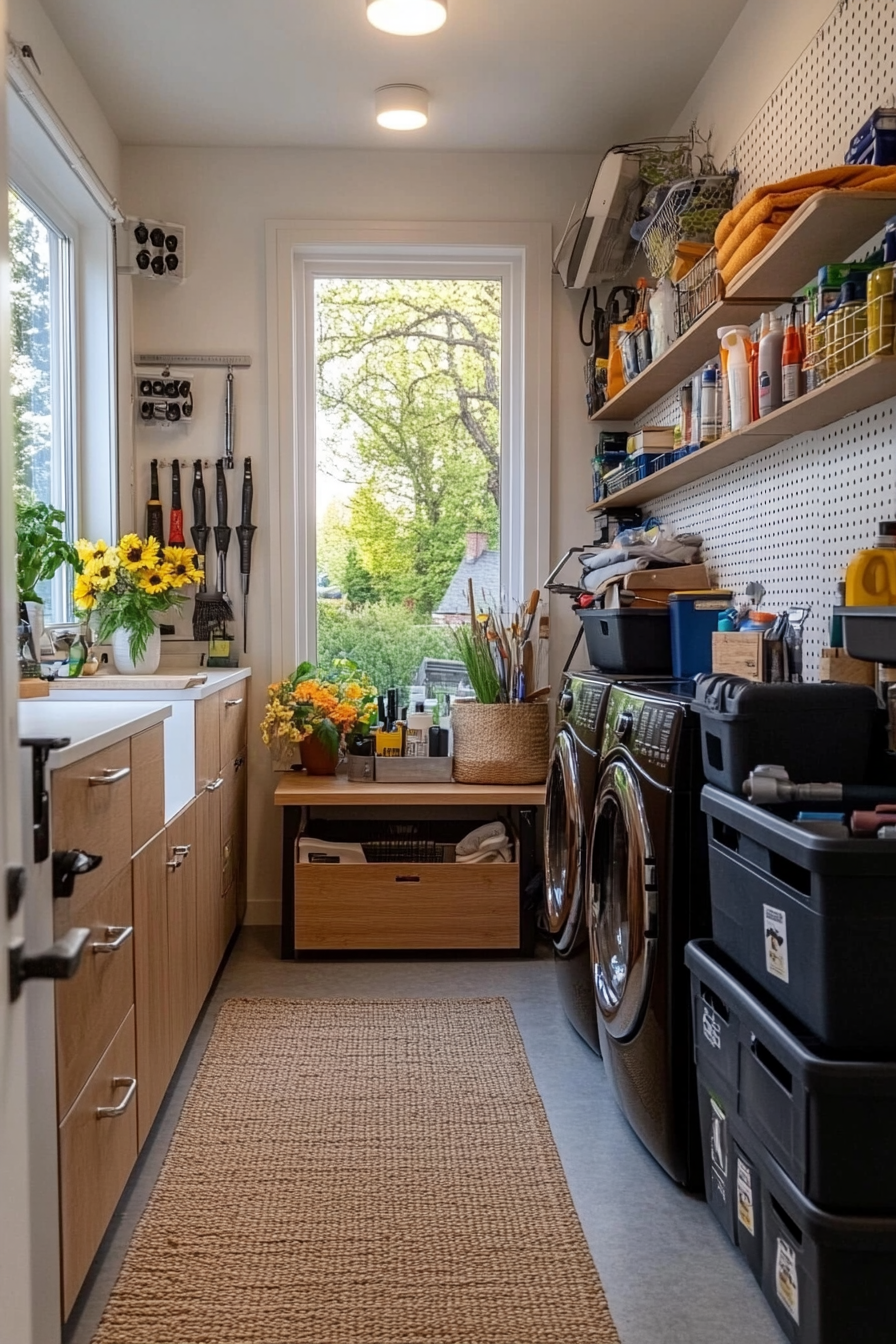 Clever organization tricks for small laundry rooms