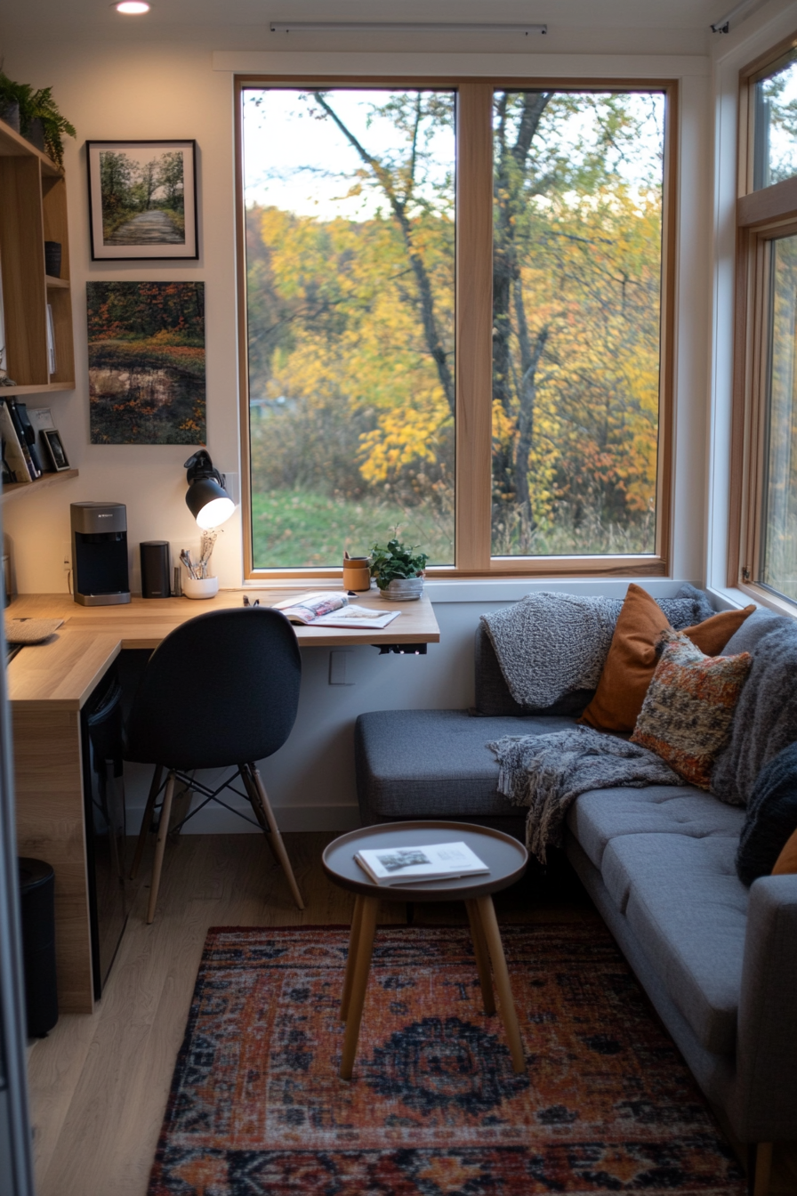 Convertible furniture in a tiny home