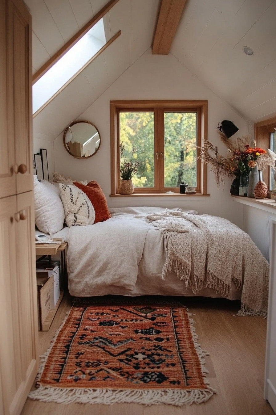 Neutral color scheme in a tiny home